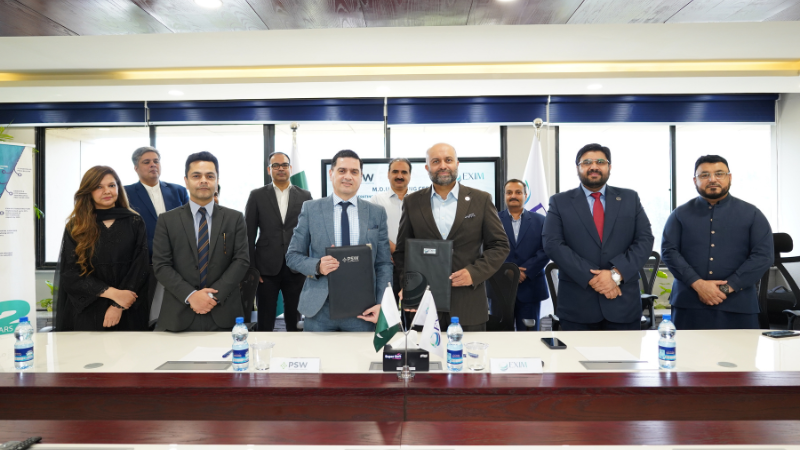 PSW, Pak EXIM Ink MoU to Enhance Data-Driven Trade Finance